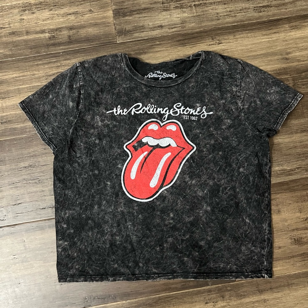 Official ladies black Rolling Stones concert T-shirt. Sz XL - Picture 1 of 5
